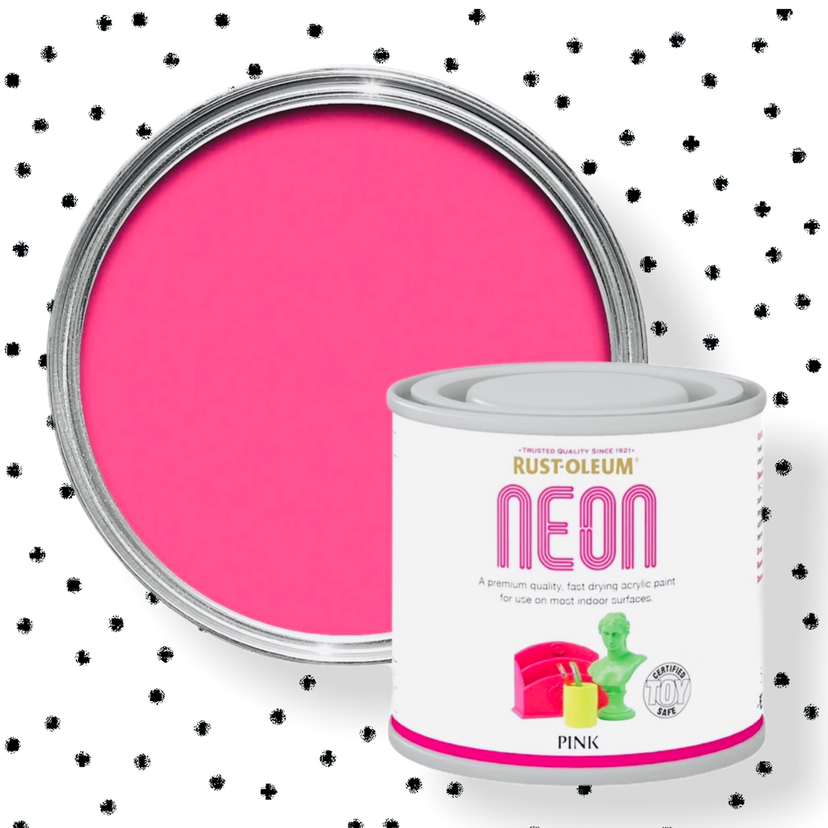 Set Of 7 Neon Pink Stripes. – Lucy Hamilton at Home