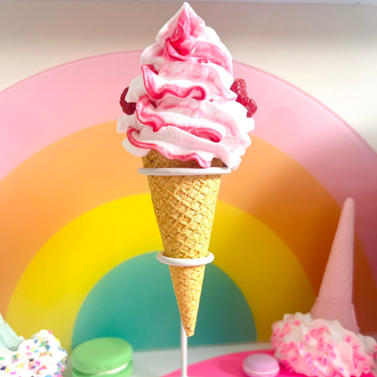 Ice Cream Fake Barbie Food 3D Dollhouse Ice Cream Sundae Charm