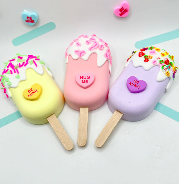 Set of Love Heart Ice Creams