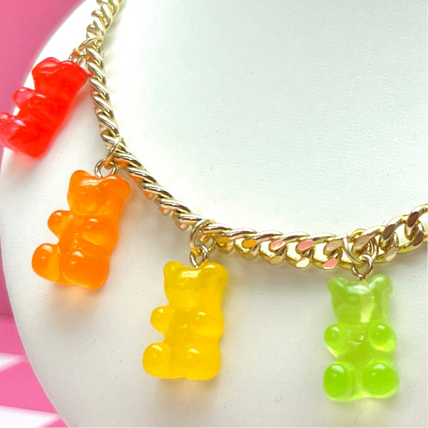 Quirky Rainbow Gummy Necklace