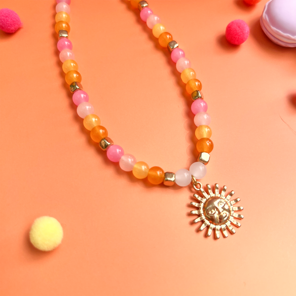 Golden Sun Phone Charm