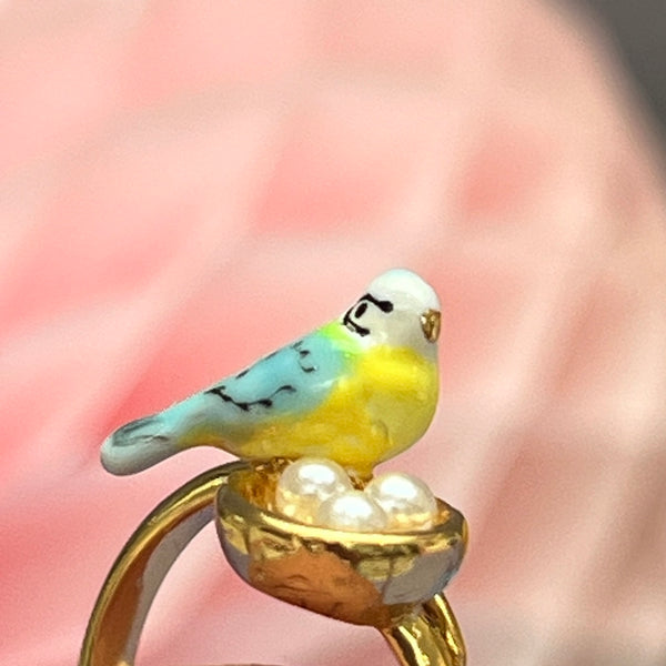 Bird & Nest Adjustable Ring