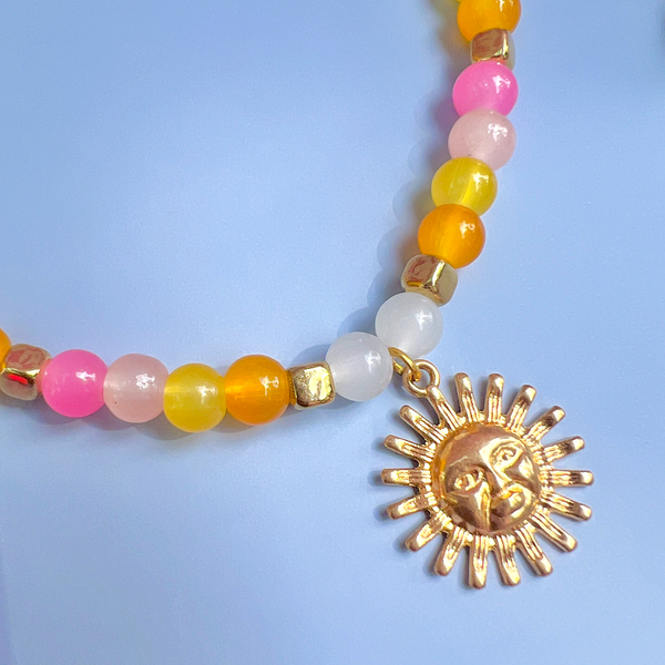 Golden Sun Phone Charm