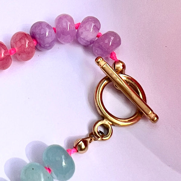 Rainbow Natural Stone Necklace