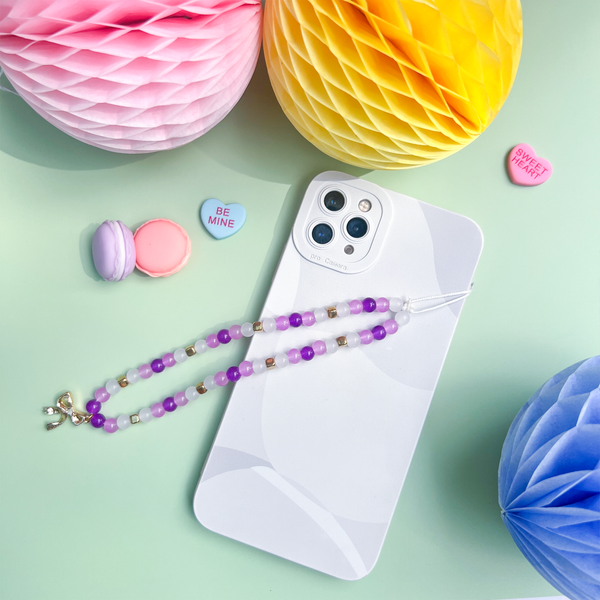 Purple Bow Phone Charm