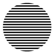 Round Stickers - Black Stripe 10