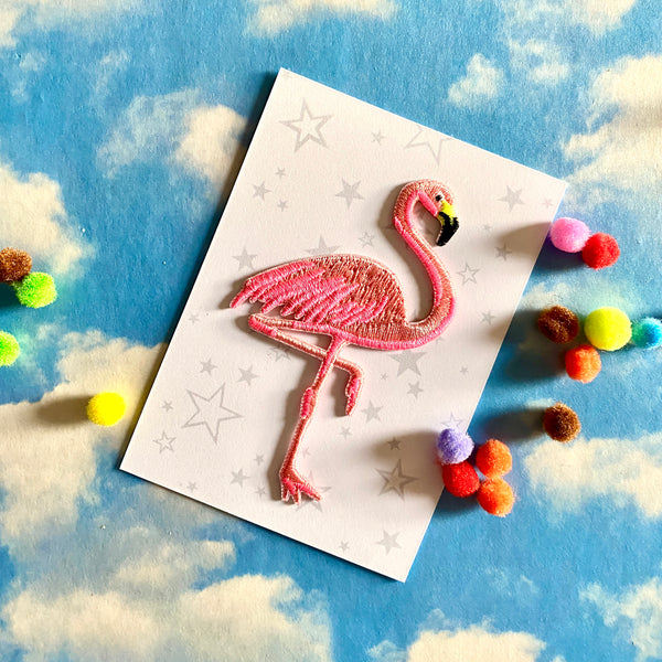 Iron on Patch Flamingo - Neon Pink