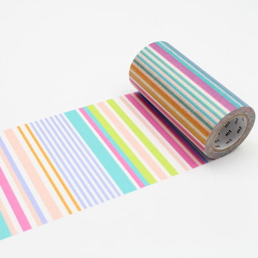 Washi Tape - Pastel Stripes 100mm