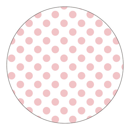 Round Stickers - Pale Pink Dots 10