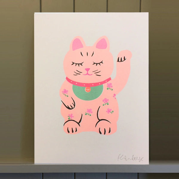 Lucky Cat Print Large