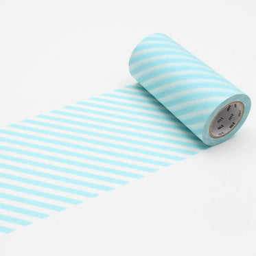 Washi Tape - Mint Blue Stripe 100mm