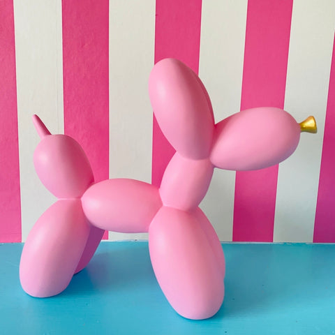 Large Balloon Dog Ornament Pink