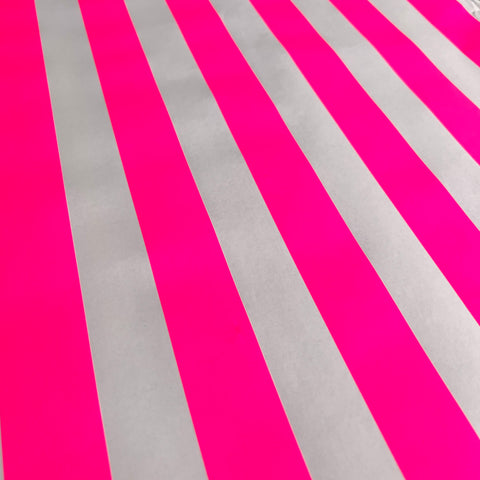 Set Of 7 Neon Pink Stripes.
