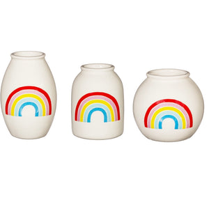 Rainbow Vases Set of 3