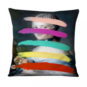 Classic Portrait Printed Cushion Cover Style A