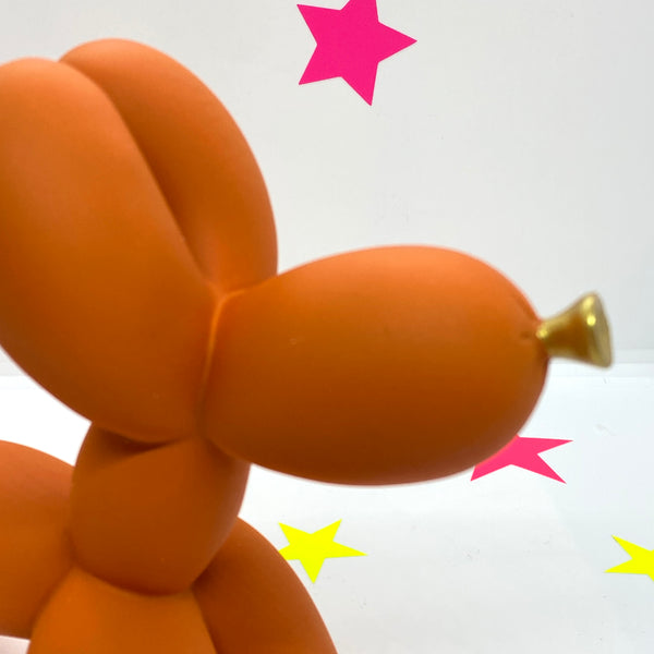 Large Balloon Dog Ornament Orange