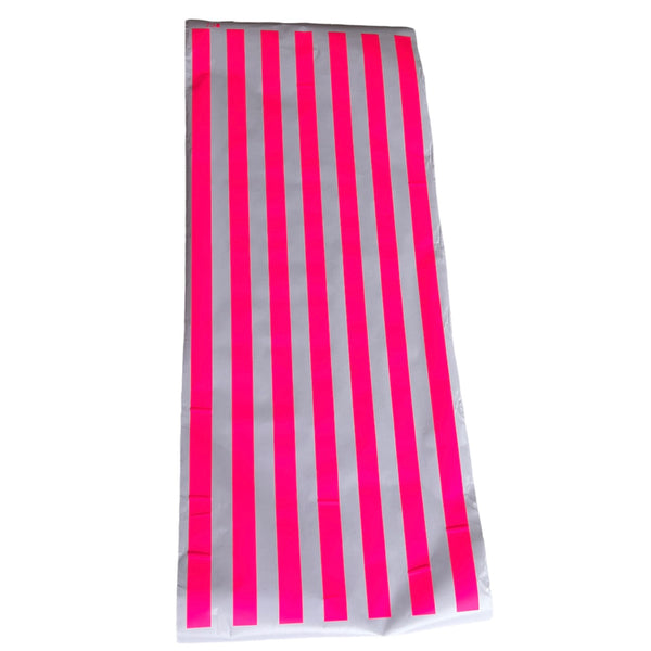 Set Of 7 Neon Pink Stripes.
