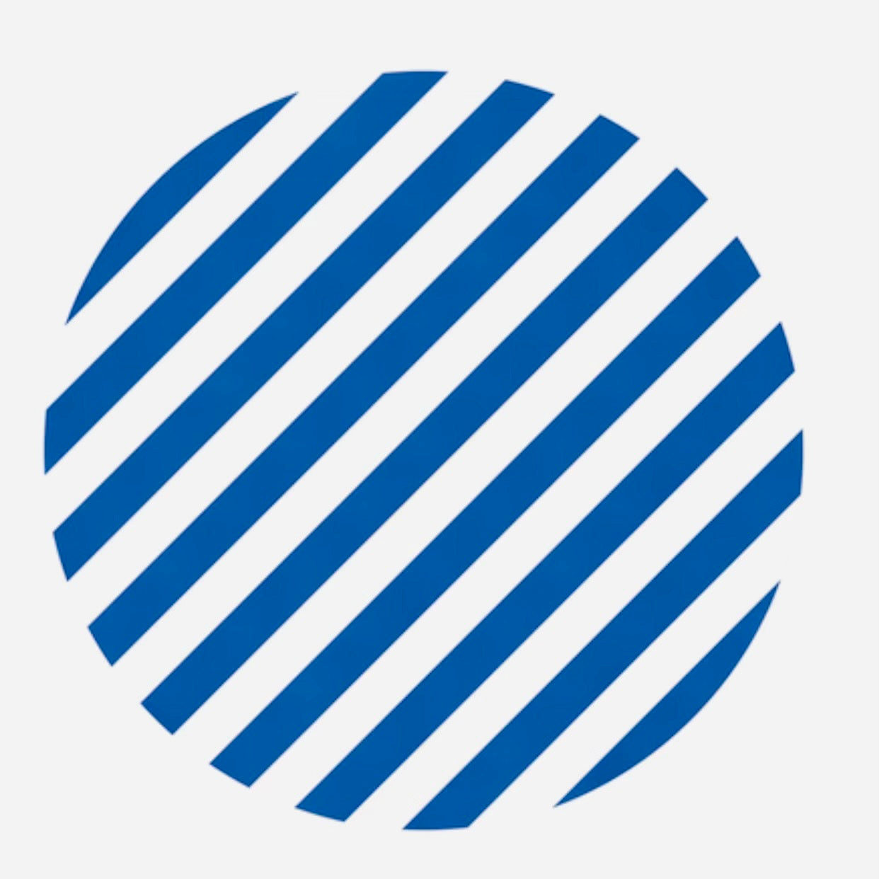 Round Stickers - Blue Stripe