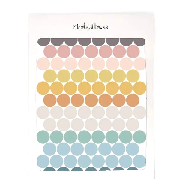 Pastel Dots wall/furniture Stickers