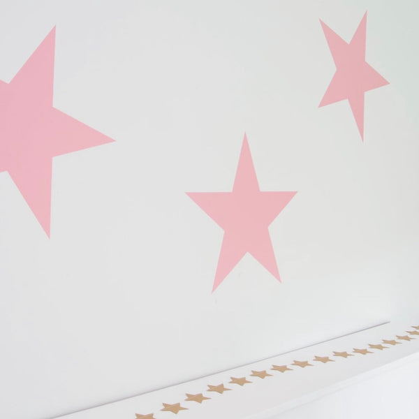 Large Star Stickers Set of 2 - Pale Pink