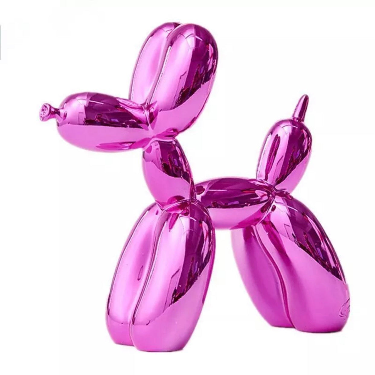 Small Balloon Dog Metallic Purple