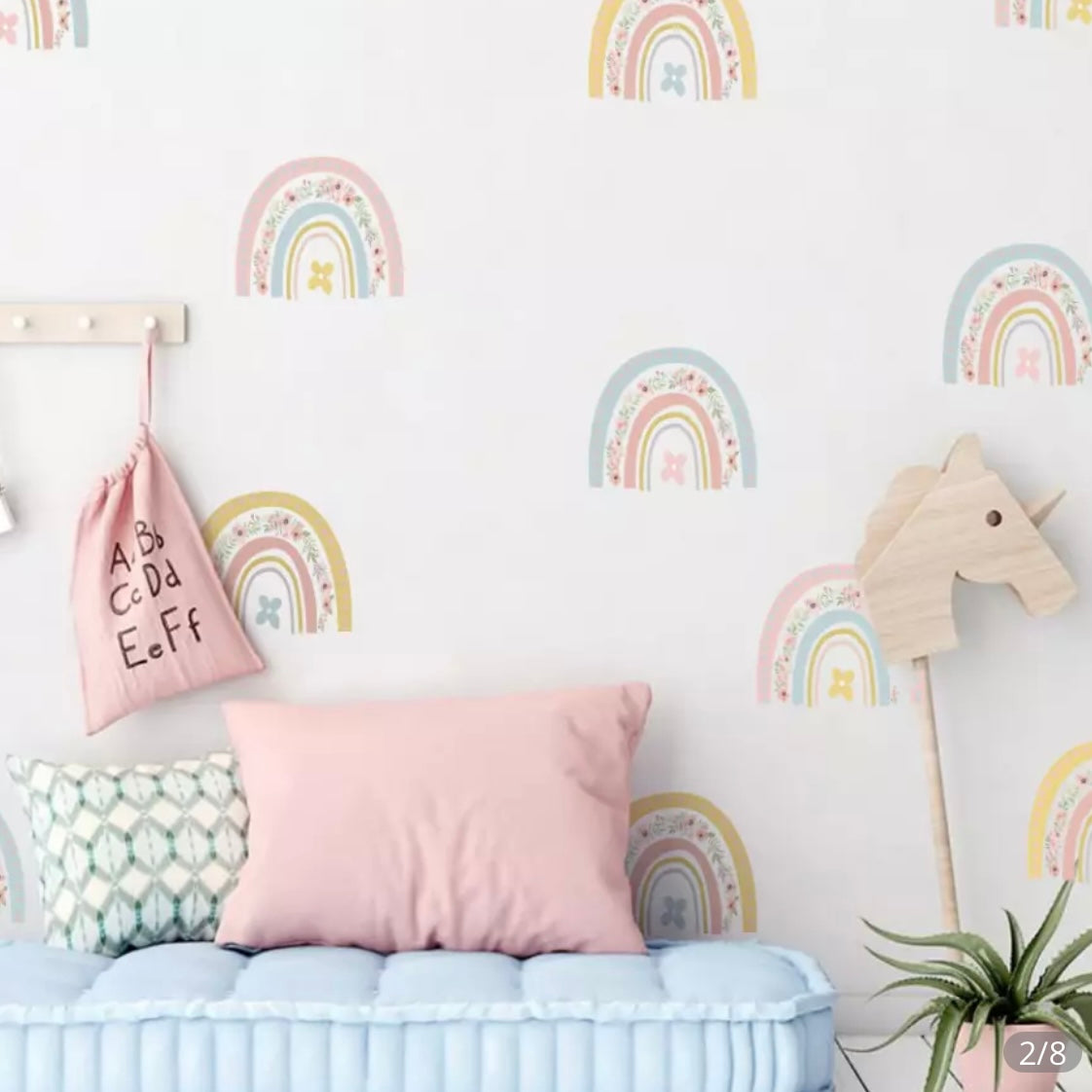 Floral Rainbow Wall Stickers