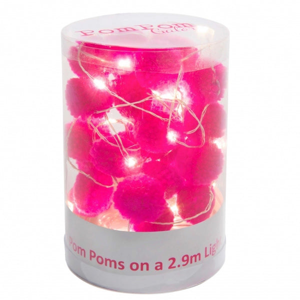 Hot Pink Pom Pom Lights