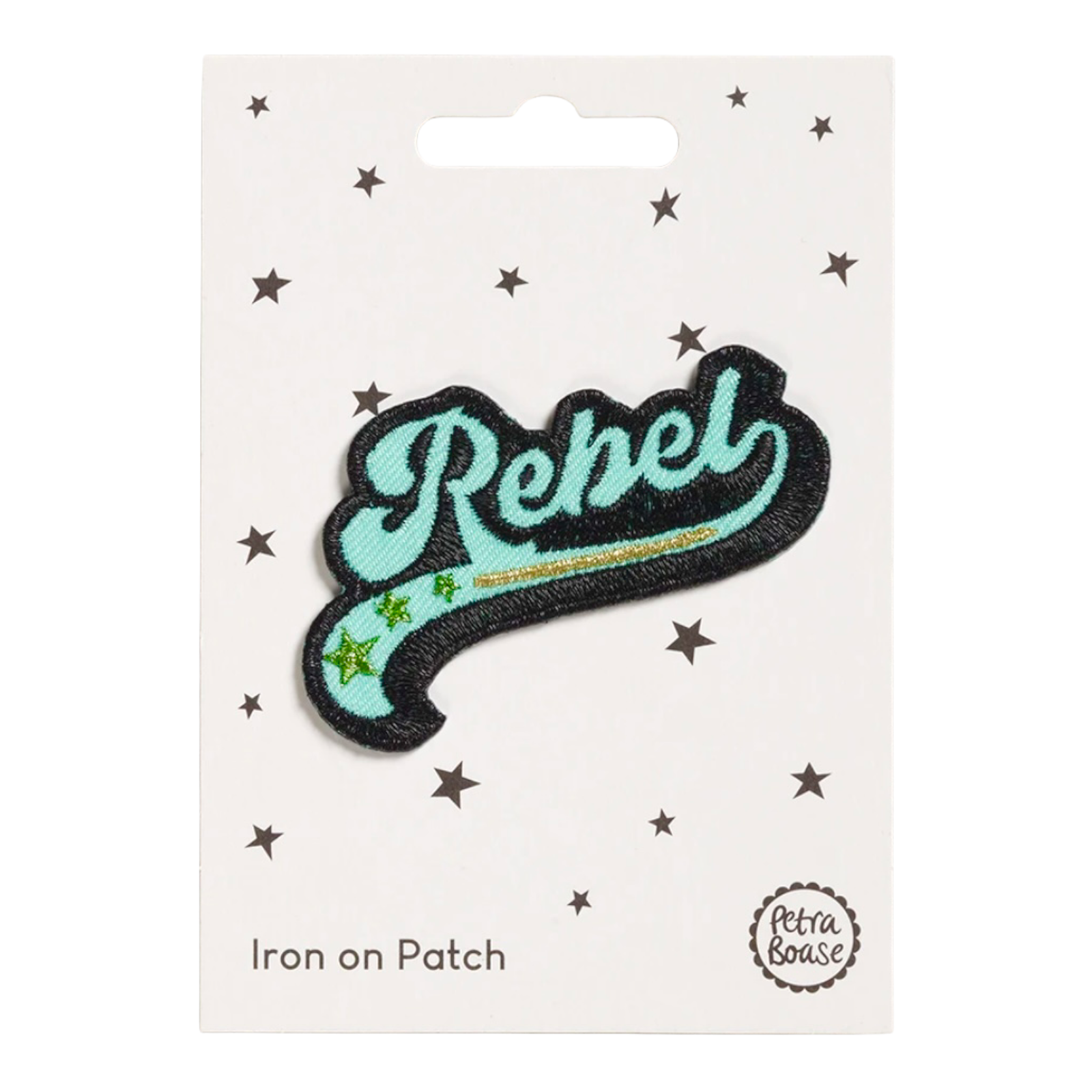 Iron on Patch Rebel Word
