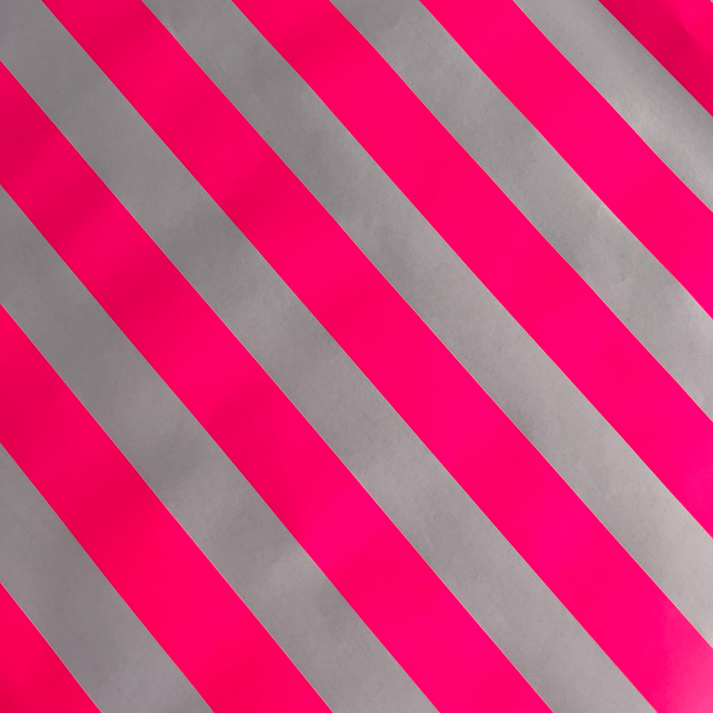 Set Of 7 Neon Pink Stripes. – Lucy Hamilton at Home