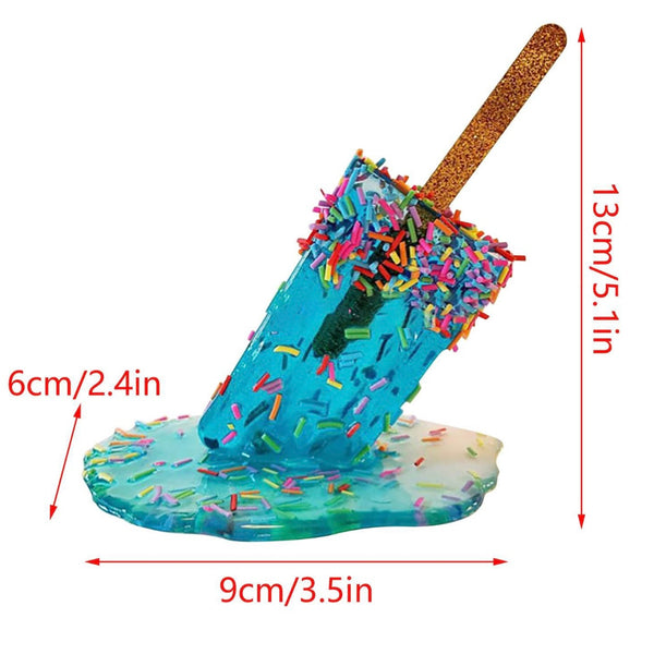 Melting Lolly With Sprinkles Turquoise