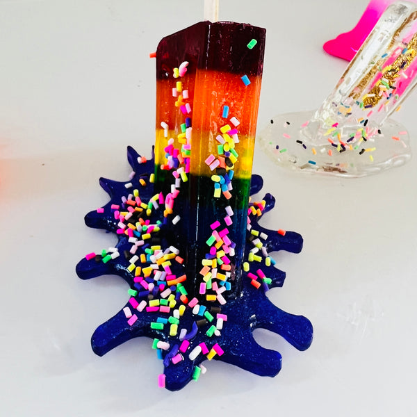 Pride Lolly Splat Sculpture With Sprinkles