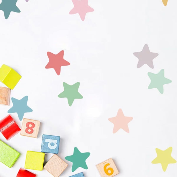 Star Stickers Candy Colours 24 pieces
