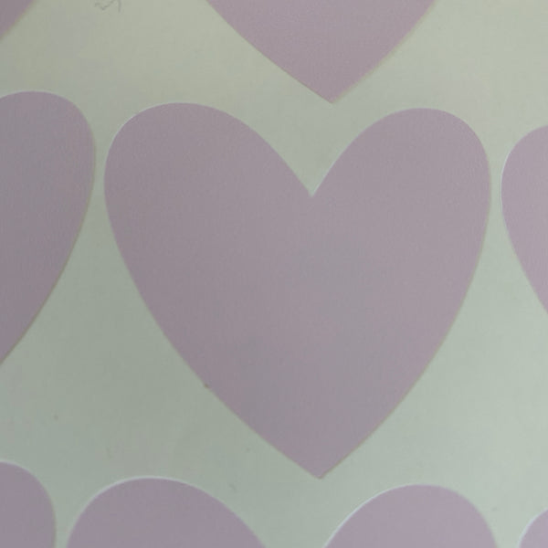 Set of 72 love hearts Wall Stickers Pale Rose