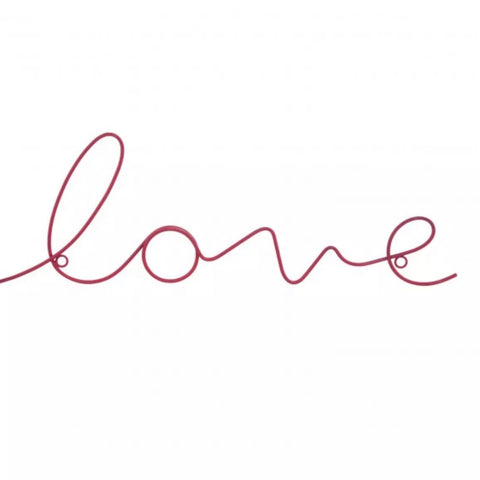 Love Wire Word Pink