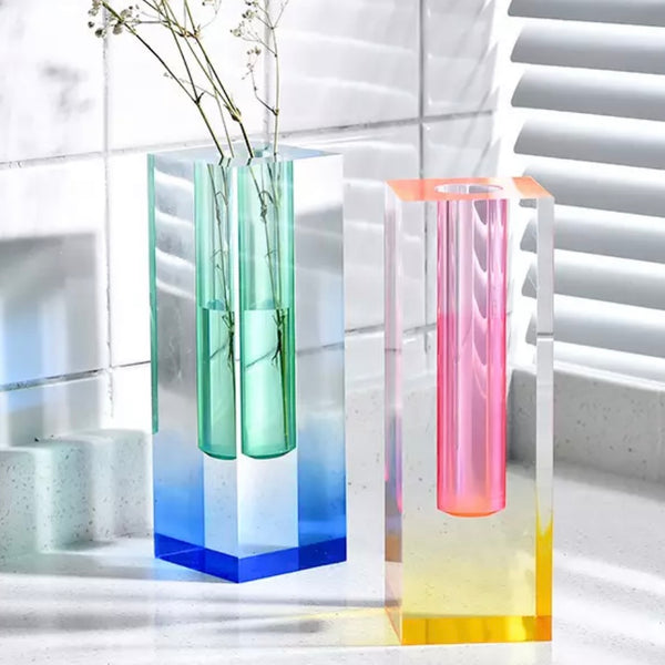 Contemporary Rainbow Vase